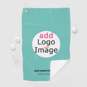 Business Chic  Logo Verse Mint Green Golfhanddoek (Insitu)
