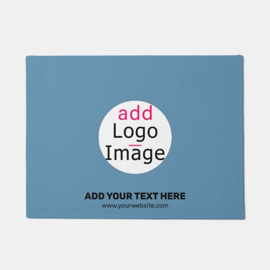 Business Chic Promo  Dusty Blue Deurmat (Voorkant)