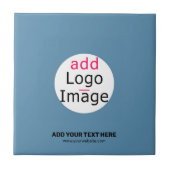 Business Chic Promo Dusty Blue Tegeltje (Voorkant)