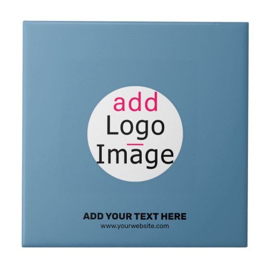 Business Chic Promo  Dusty Blue Tegeltje (Voorkant)