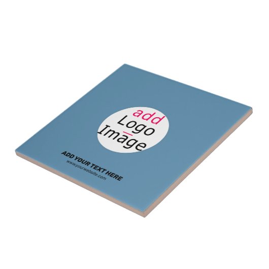 Business Chic Promo Dusty Blue Tegeltje (Zijkant)