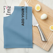 Business Chic Promo  Dusty Blue Theedoek (Quarter Fold)