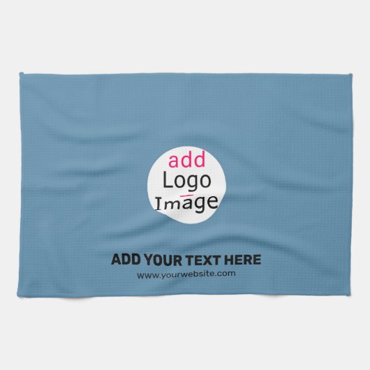 Business Chic Promo  Dusty Blue Theedoek (Horizontaal)