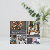 Business Christmas Kaart Prettige feestdagen 2024 (Staand voorkant)