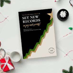 Business Christmas Modern Chart Consulting Firm Feestdagenkaart