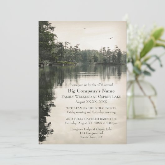 Business Church Retreat Familie Jamboree bij een m Kaart (Staand voorkant)