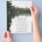 Business Church Rustic Weekend Family Retreat Flyer (Hand)