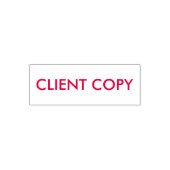 Business Client Copy Zelfinktende Stempel (Design)
