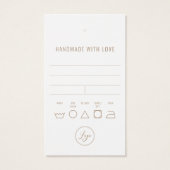 Business Clothing Dank u dat u Label ophangt met L Visitekaartje (Achterkant)