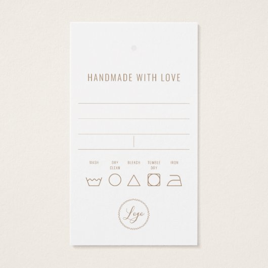 Business Clothing Dank u dat u Label ophangt met L Visitekaartje (Achterkant)