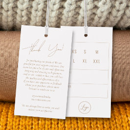 Business Clothing Dank u dat u Label ophangt met L Visitekaartje