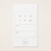 Business Clothing Dank u dat u Label ophangt met L Visitekaartje (Achterkant)