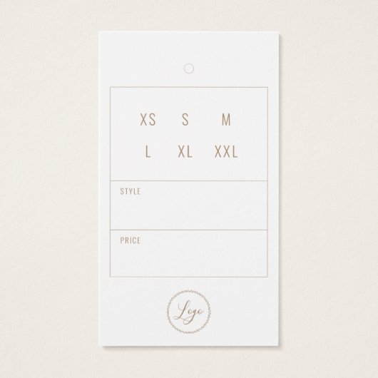 Business Clothing Dank u dat u Label ophangt met L Visitekaartje (Achterkant)