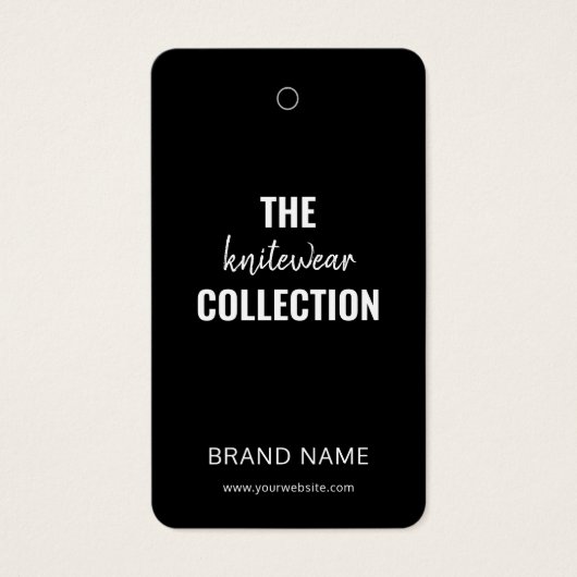 Business Clothing Modern Hang Label Visitekaartje (Voorkant)