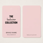 Business Clothing Modern Hang Label Visitekaartje (Voorkant /achterkant)