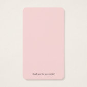 Business Clothing Modern Hang Label Visitekaartje (Achterkant)