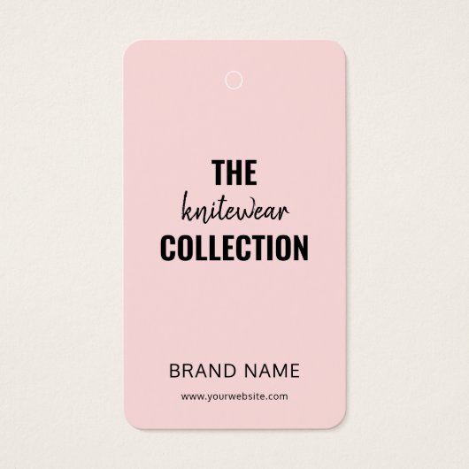 Business Clothing Modern Hang Label Visitekaartje (Voorkant)