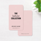 Business Clothing Modern Hang Label Visitekaartje (Bureau)