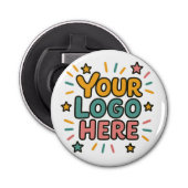 Business, Company, Advertising Your Logo Here Button Flesopener (Voorkant)