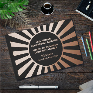 Business Company Awards Roos Gold gepersonaliseerd Gastenboek