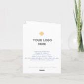 Business Company Birthday Kaart (Achterkant)