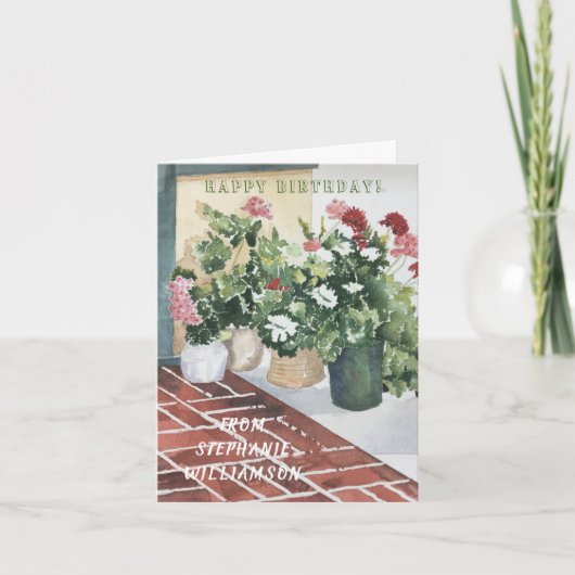 Business Company Birthday Kaart (Voorkant)