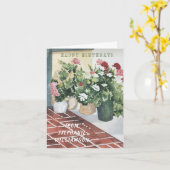 Business Company Birthday Kaart (Gele Bloem)