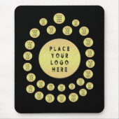 Business Company Branding Marketing Logo Custom Muismat (Voorkant)