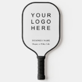 Business Company Logo Black en White Pickleball Paddle (Voorkant)