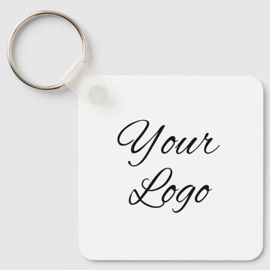 Business Company Logo Custom Sleutelhanger (Voorkant)