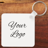 Business Company Logo Custom Sleutelhanger (Achterkant)