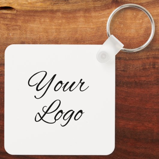 Business Company Logo Custom Sleutelhanger (Achterkant)