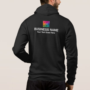 Business Company Logo Double Sided Print Mannen Hoodie