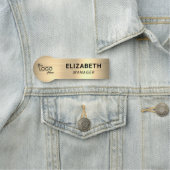 Business Company Logo Gold Naamplaatje (In situ)