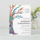 Business Conference Event Logo Kaart (Staand voorkant)