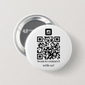 Business Connect met ons QR-code Ronde Button 5,7 Cm (Voorkant /achterkant)