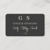 Business Consultant Black Professional Visitekaartje (Voorkant)