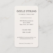 Business Consultant Professional Photo  Visitekaartje (Achterkant)
