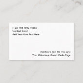 Business Consultant Simple Business Cards Visitekaartje (Achterkant)