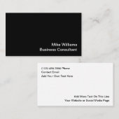 Business Consultant Simple Business Cards Visitekaartje (Voorkant / Achterkant)