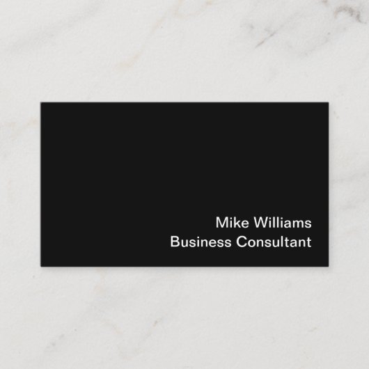 Business Consultant Simple Business Cards Visitekaartje (Voorkant)