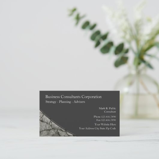 Business Consulting-Visitekaartjes Visitekaartje (Staand voorkant)