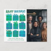 Business Corporate Christmas Holiday CUSTOM Photo  Briefkaart (Voorkant)