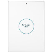 Business Corporate Company Logo Branded Klembord (Achterkant)