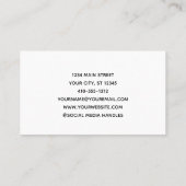 Business Corporate Company Logo Branded Visitekaartje (Achterkant)