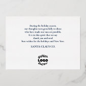 Business Corporate Golden Unique Holiday Kaart (Achterkant)