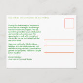 Business Corporate Holiday Ornaments CUSTOM Photo Briefkaart (Achterkant)