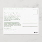 Business Corporate Holiday Stars CUSTOM Arch PHOTO Briefkaart (Achterkant)