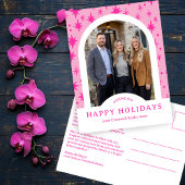 Business Corporate Holiday Stars CUSTOM Arch PHOTO Briefkaart