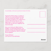 Business Corporate Holiday Stars CUSTOM Arch PHOTO Briefkaart (Achterkant)